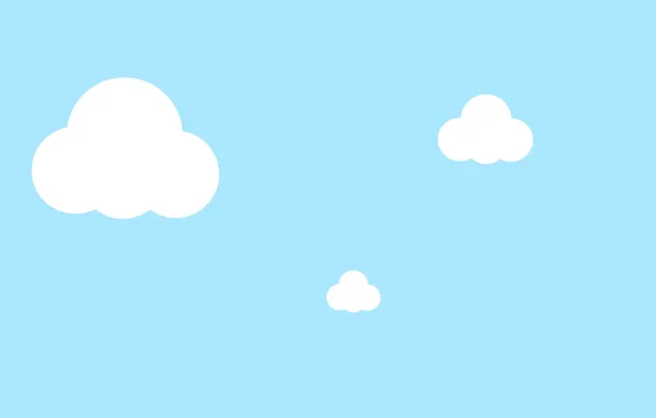 Картинка небо, облака, минимализм, sky, minimalism, clouds, 2560x1440