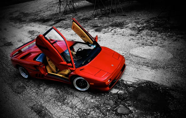 Lamborghini, red, DIABLO