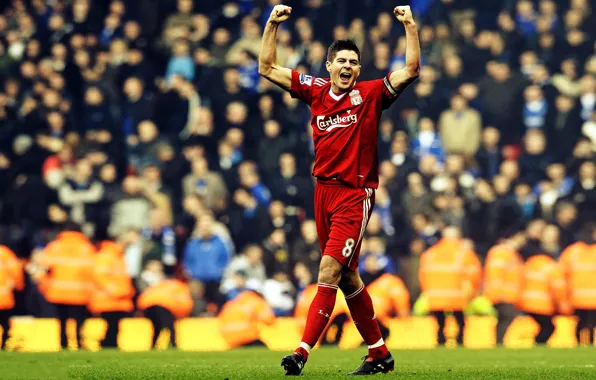 Картинка Футбол, Football, Ливерпуль, Джерард, Gerrard, Liverpool