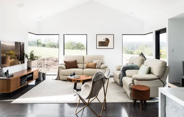 Дизайн, стиль, интерьер, камин, гостиная, Tasmania, Тасмания, by Lydia Maskiell Interiors