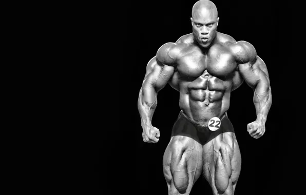 Поза, muscle, мышцы, атлет, бодибилдер, abs, bodybuilder, Phil Heath