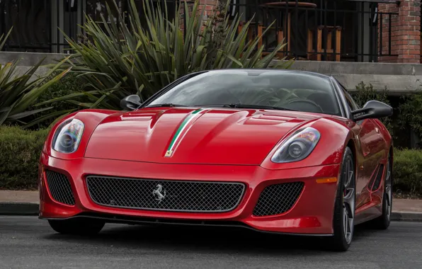 Car, Ferrari, red, 599, GTO, super