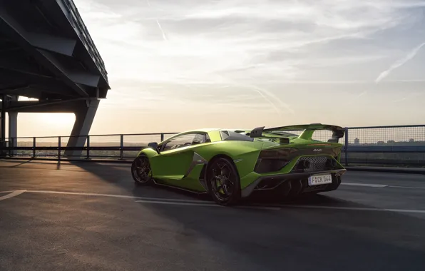 Авто, Lamborghini, Зеленый, Машина, Green, Суперкар, Aventador, Спорткар