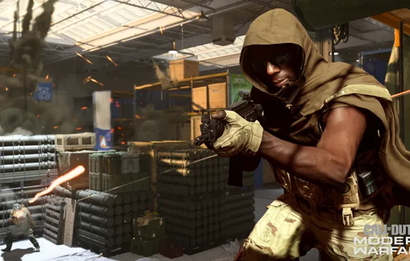 Оружие, солдат, капюшон, Call of Duty, Call of Duty: Modern Warfare