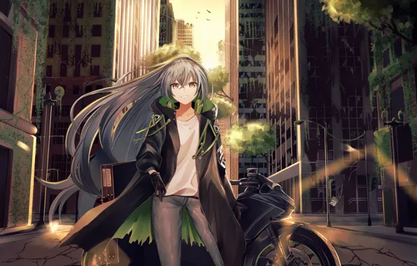 Картинка девушка, аниме, арт, Girls Frontline, aek-999