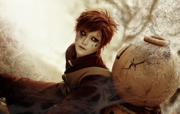 Песок, naruto, cosplay, gaara, clamp90357