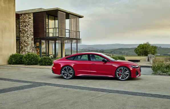 Audi, вид сбоку, Sportback, RS 7, RS7, 2020