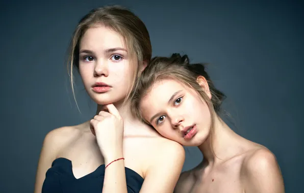 Картинка портрет, прелесть, Alexander Vinogradov, две девочки
