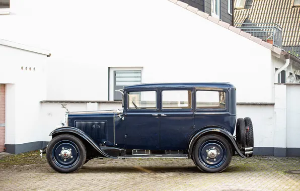 Вид сбоку, ретро автомобили, Limousine, retro cars, Adler, 1931–34, Adler Standard 6, Standard 6