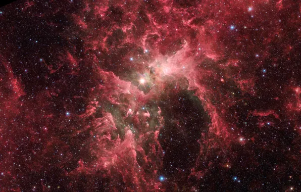 Космос, звезды, скопление звезд Eta Carinae, солнечный ветер, наша галактика