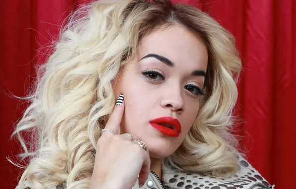 Взгляд, лицо, модель, блондинка, певица, Rita Ora, Рита Ора