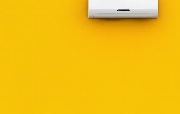 Картинка wall, yellow, air conditioning