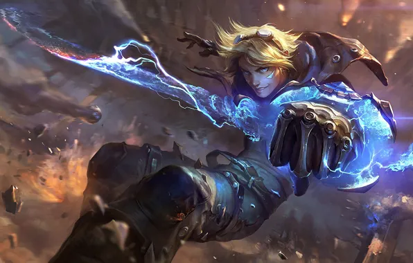 Полет, движение, магия, игра, лёд, game, League of Legends, LOL
