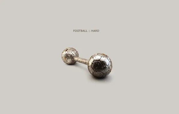 Футбол, спорт, минимализм, minimalism, гантели