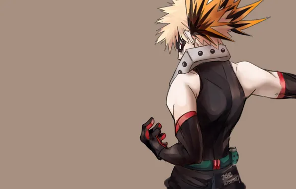 Спина, парень, My Hero Academia, Boku No Hero Academia, Моя Геройская Академия, Бакуго Катсуки