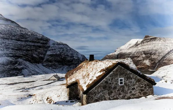 Картинка Фарерские острова, Faroe Island, Саксун, Streymoy