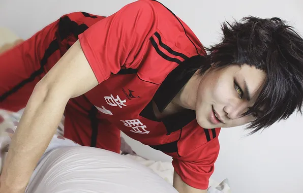 Аниме, парень, косплей, Волейбол, Haikyuu!!