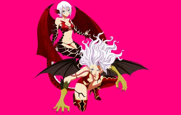 Demon, pantsu, bra, panties, devil, boobs, big, breast
