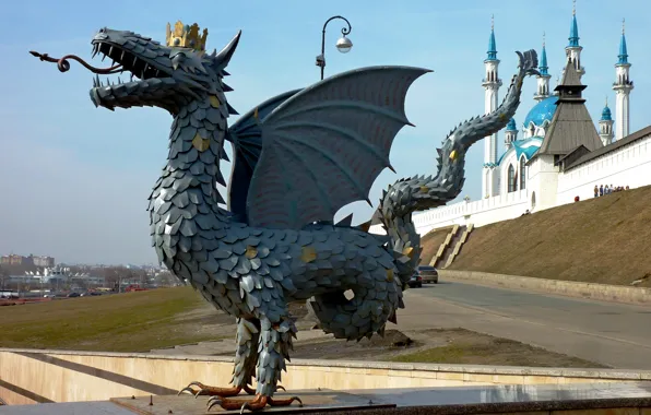 Дракон, кремль, мечеть, Казань, Зилант