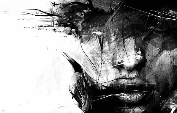 Картинка girl, splash, urban art, paint, russ mills