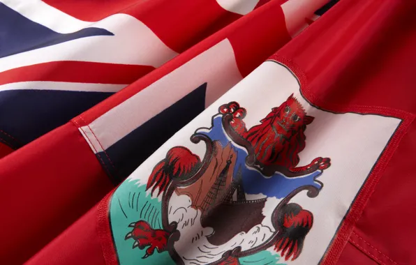 Картинка флаг, герб, fon, flag, coat of arms, Бермуды, Bermuda, бермуды