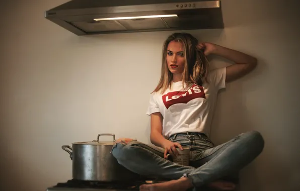 Макияж, кастрюля, губки, Laurent KC, Levi's