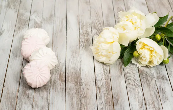 Romantic, сладкое, пионы, зефир, valentines day, Boards, Sweets, Peonies