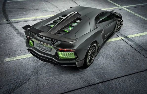 Картинка Lamborghini, Light, Carbon, Green, LP700-4, Aventador, 2014, Limited