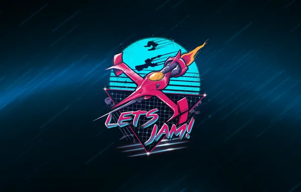 Космос, Корабль, Space, 80s, Cowboy, 80's, Synth, Retrowave