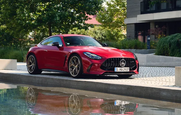 Картинка Mercedes-Benz, Cars, AMG, Sport Car, V8 Biturbo, Red Car, E-Performance, GT 63 S