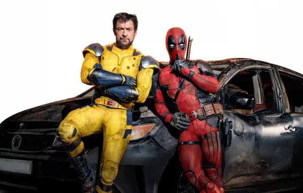 Тачка, белый фон, Райан Рейнольдс, Ryan Reynolds, постер, Wolverine, Hugh Jackman, Logan