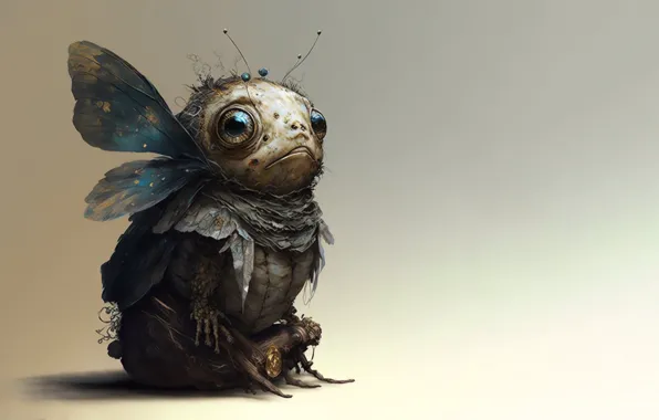 Fairy, wings, fantasy art, big eyes, artificial intelligence, AI art, ИИ искусство, стабильная диффузия