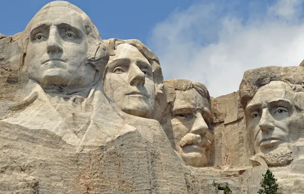 Картинка скала, USA, США, президенты, South Dakota, гора Рашмор