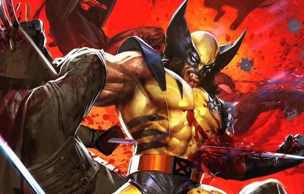 Картинка X-Men, wolverine, Marvel Comics, logan