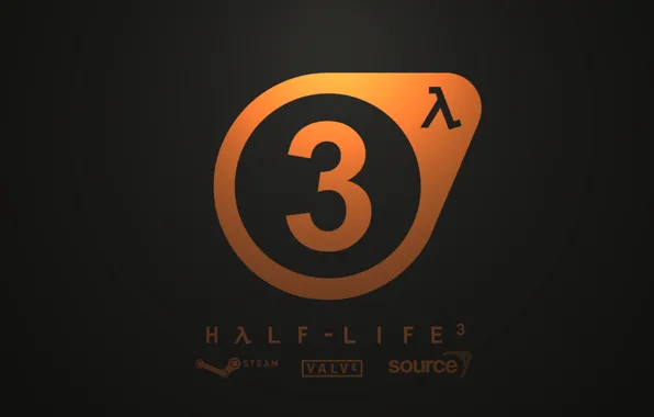Картинка logo, Valve, orange, Half-Life-3