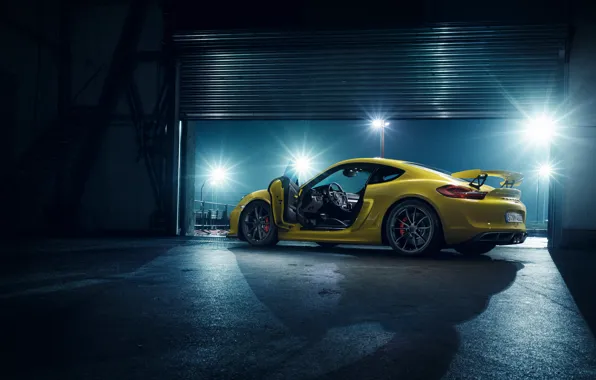 Картинка Porsche, Cayman, порше, GT4, 2015, 981C, кайман
