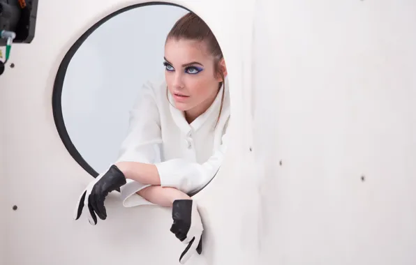 Перчатки, eyes, Барбара Пэлвин, camara, Barbara palvin