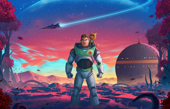 Кот, планеты, герой, space, hero, космоc, Базз Лайтер, Buzz Lightyear