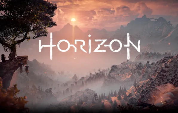 Пейзаж, природа, туман, Horizon Zero Dawn