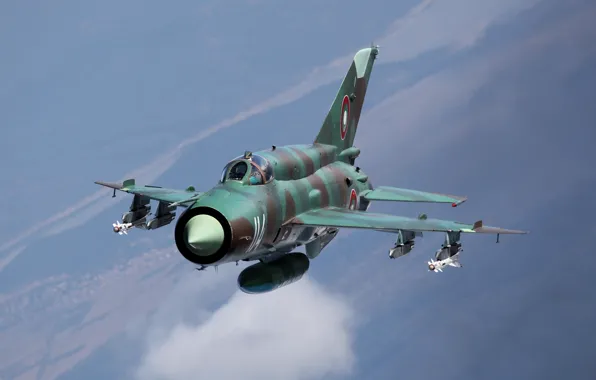 Картинка полет, истребитель, многоцелевой, МиГ-21