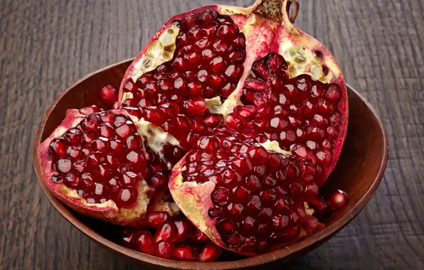 Картинка гранат, тарелочка, garnet, pomegranate seeds, a plate, зерна граната