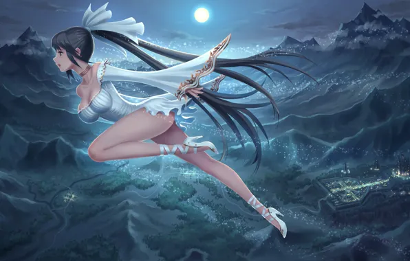 Ass, breast, fairy, pretty, brunette, tits, butt, chest