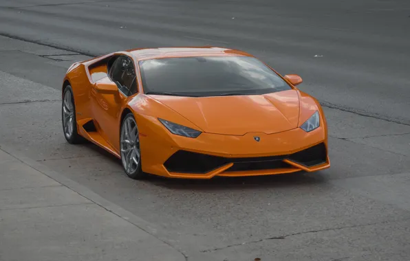 Картинка Lamborghini, Orange, Huracan