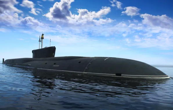 Картинка субмарина, подводный, подводная лодка, крейсер, атомный, назначения, Борей, стратегического