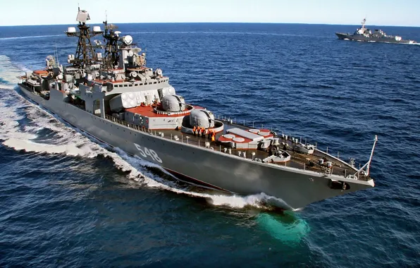 Большой, ВМФ, противолодочный корабль, БПК, Тихоокеанский Флот, &quot;Адмирал Пантелеев&quot;, проект 1155