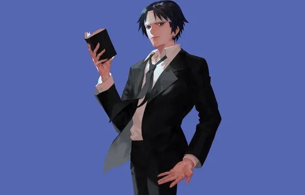 Книга, парень, Hunter x Hunter, Chrollo Lucifer, Охотник х Охотник