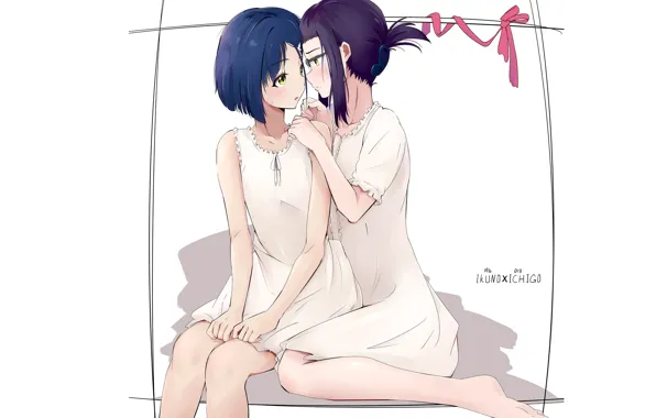 Картинка Darling In The Frankxx, рамка, фон, Милый во Франксе, девушка