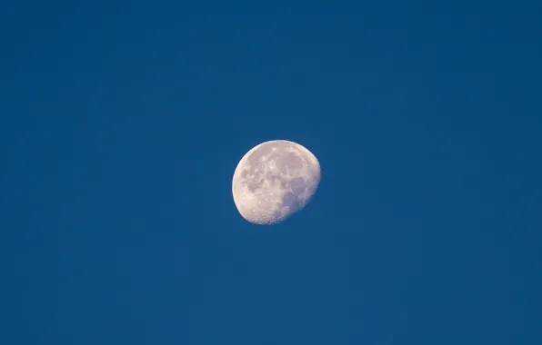Картинка космос, синий, луна, бесконечность