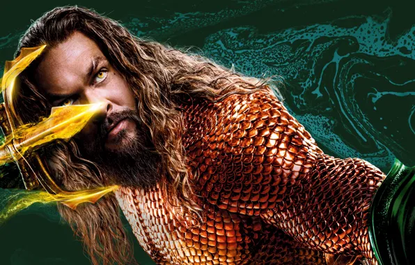 Картинка США, Фэнтези, Мужчина, Подводный мир, Боевик, Jason Momoa, Джейсон Момоа, Warner Bros.