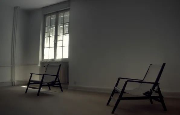 Комната, стулья, окно